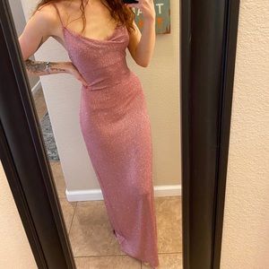 Formal pink gown
